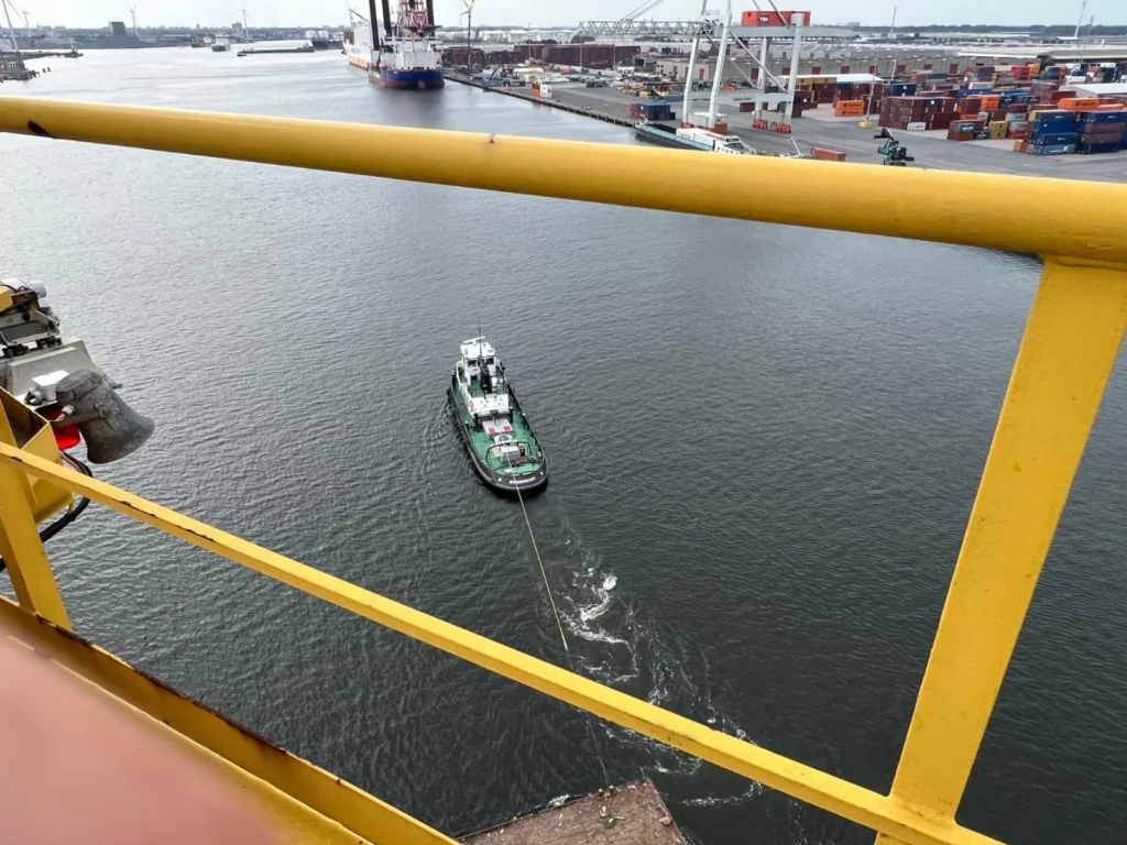 Scheepstransport naar een bestemmingshaven